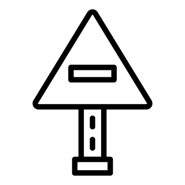 Diseño vectorial sin estilo de icono de entrada