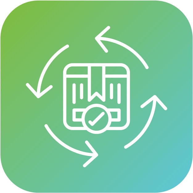 Diseño vectorial Estilo de icono de entrega continua