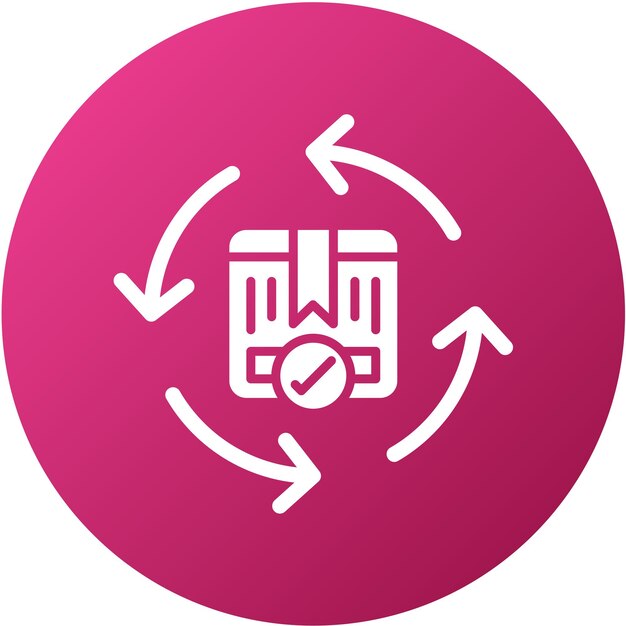 Diseño vectorial Estilo de icono de entrega continua