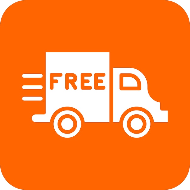 Diseño vectorial Estilo de icono de entrega gratuita
