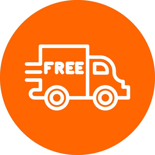 Diseño vectorial Estilo de icono de entrega gratuita