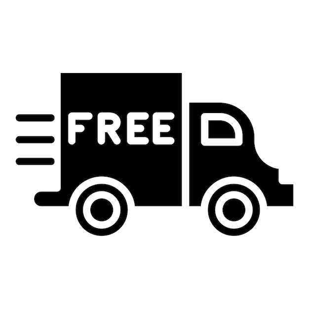 Diseño vectorial Estilo de icono de entrega gratuita