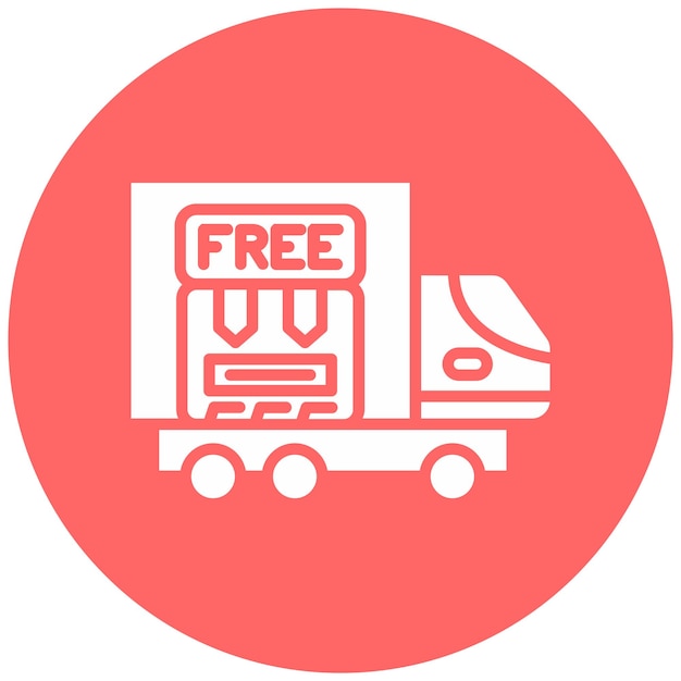 Diseño vectorial Estilo de icono de entrega gratuita