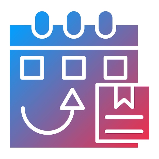 Diseño vectorial Estilo del icono de entrega mensual