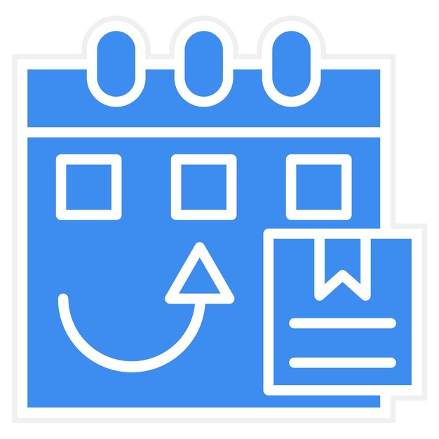 Diseño vectorial Estilo del icono de entrega mensual
