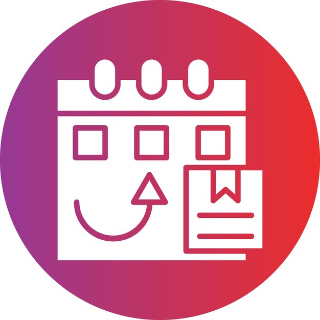 Diseño vectorial Estilo del icono de entrega mensual