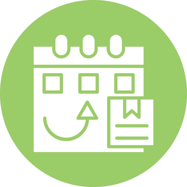 Diseño vectorial Estilo del icono de entrega mensual