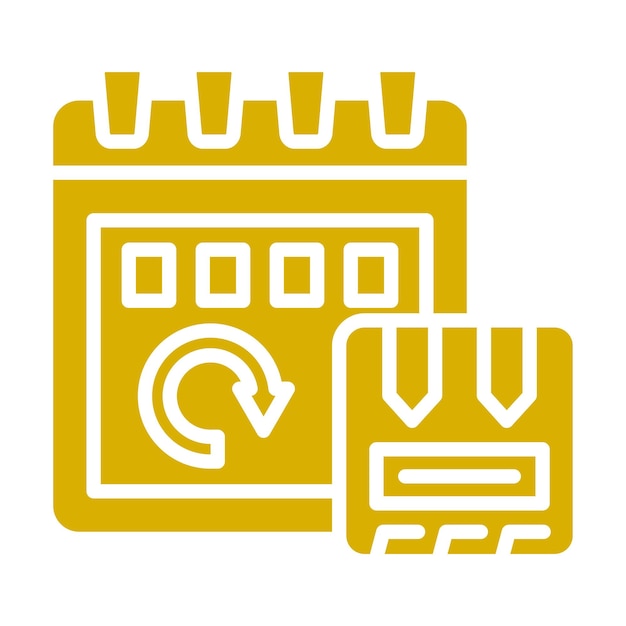 Diseño vectorial Estilo del icono de entrega mensual