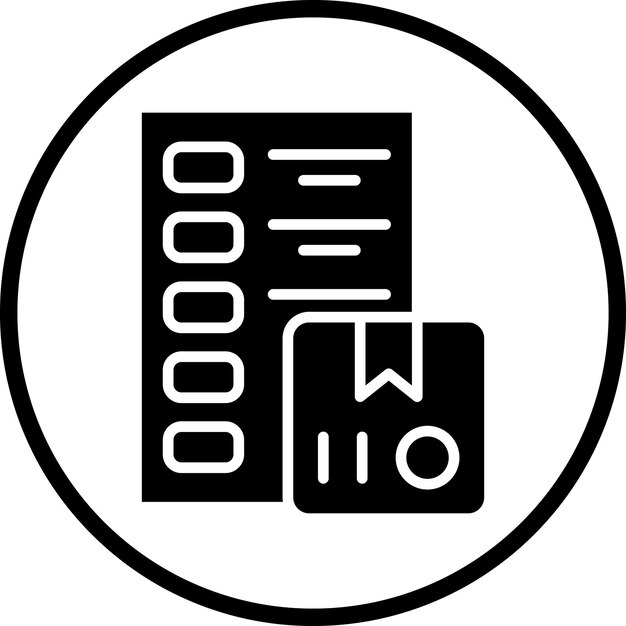 Diseño vectorial Estilo del icono de entrega de la orden