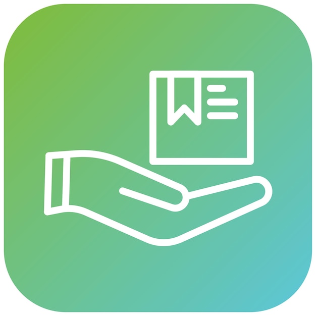 Diseño vectorial Estilo del icono de entrega del producto