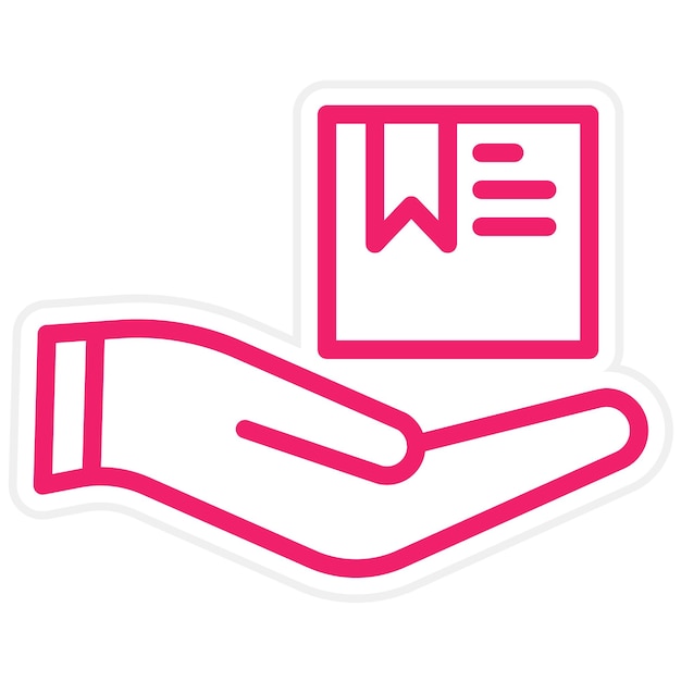 Diseño vectorial Estilo del icono de entrega del producto