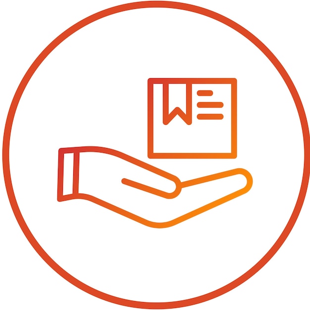 Diseño vectorial Estilo del icono de entrega del producto