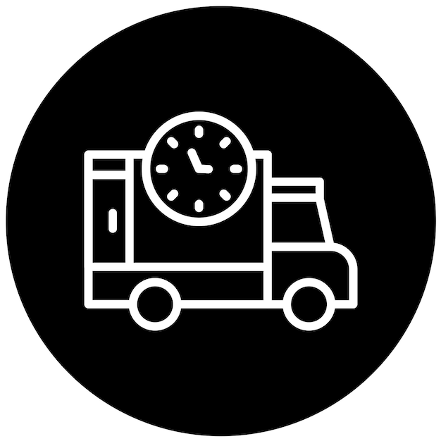 Diseño vectorial Estilo de icono de entrega rápida