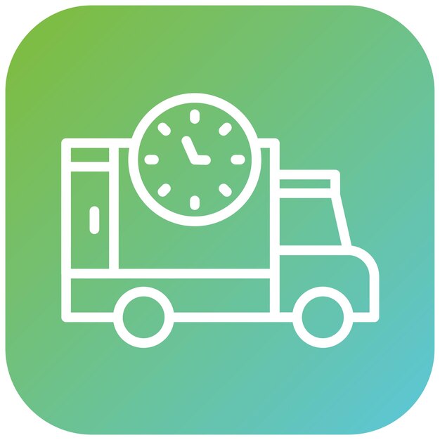 Diseño vectorial Estilo de icono de entrega rápida