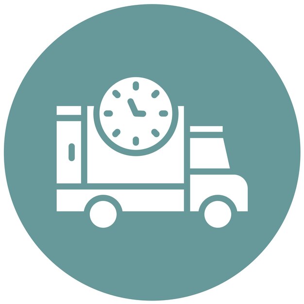 Diseño vectorial Estilo de icono de entrega rápida
