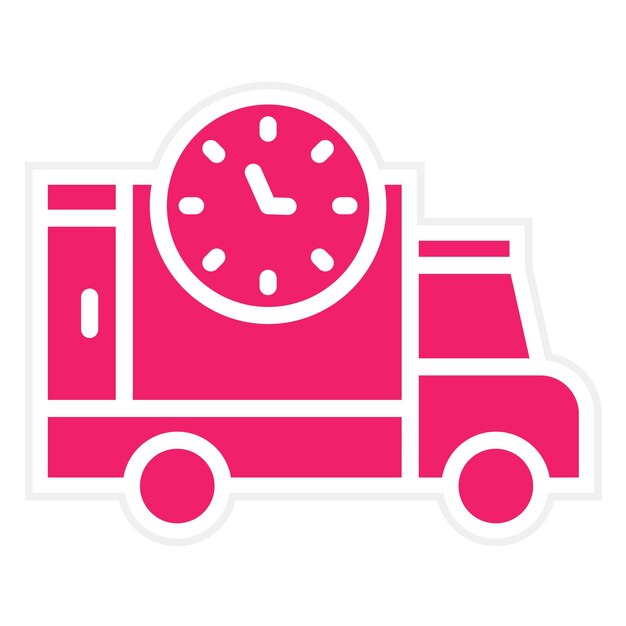 Diseño vectorial Estilo de icono de entrega rápida