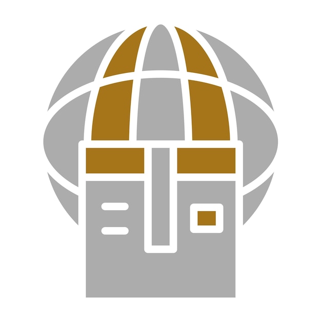 Diseño vectorial Estilo de icono de entrega en todo el mundo