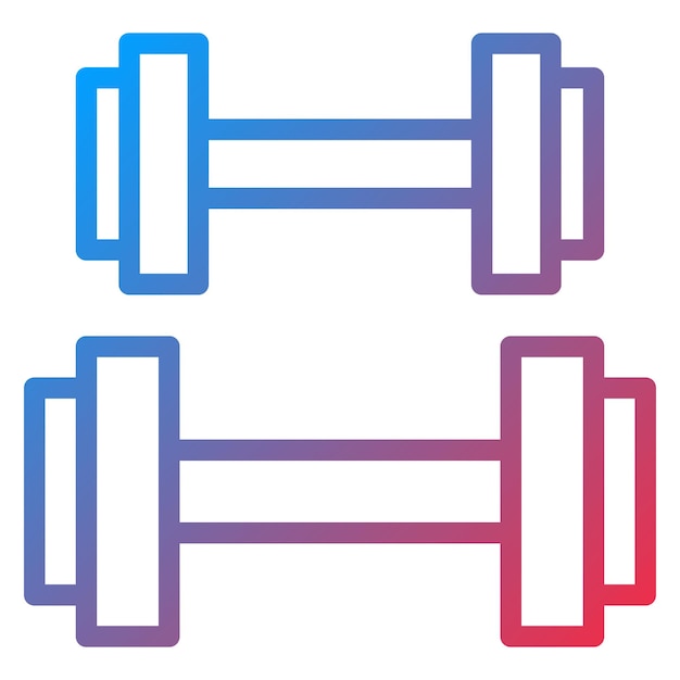 Diseño vectorial Estilo del icono de entrenamiento en el hogar