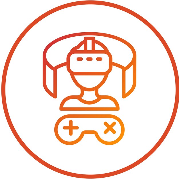 Diseño vectorial Estilo de icono de entretenimiento Metaverse