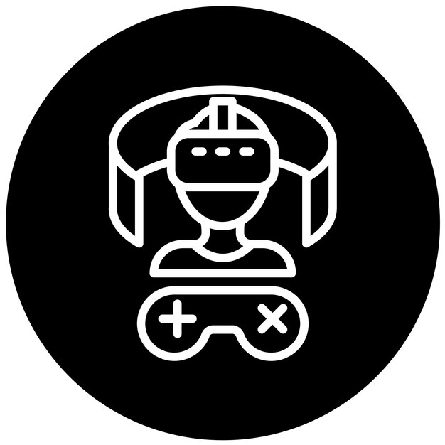 Diseño vectorial Estilo de icono de entretenimiento Metaverse