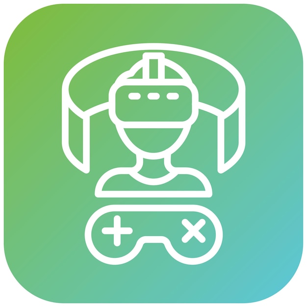 Diseño vectorial Estilo de icono de entretenimiento Metaverse