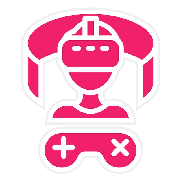 Diseño vectorial Estilo de icono de entretenimiento Metaverse