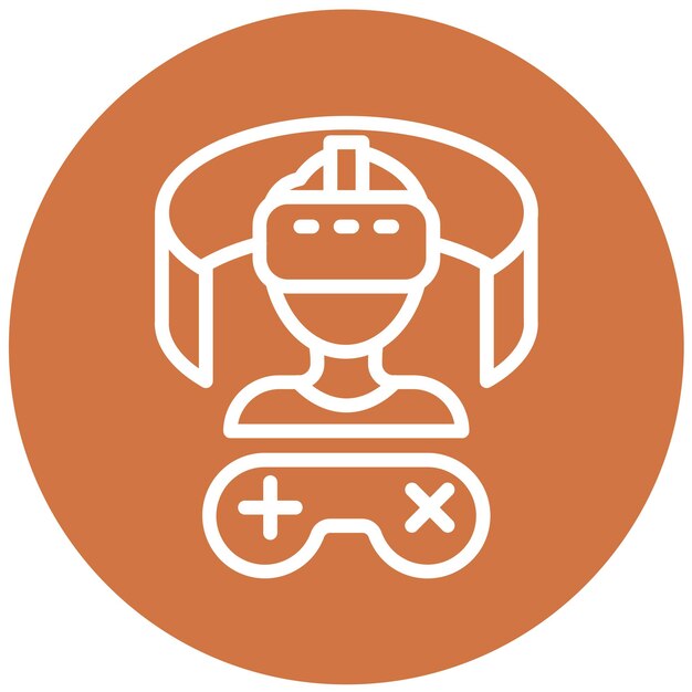 Diseño vectorial Estilo de icono de entretenimiento Metaverse