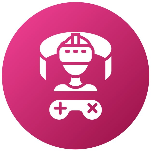 Diseño vectorial Estilo de icono de entretenimiento Metaverse