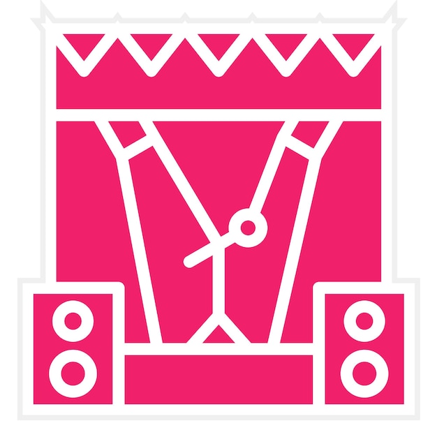 Diseño vectorial Estilo de icono de entretenimiento