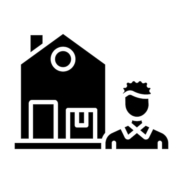Diseño vectorial de estilo de icono de envío directo