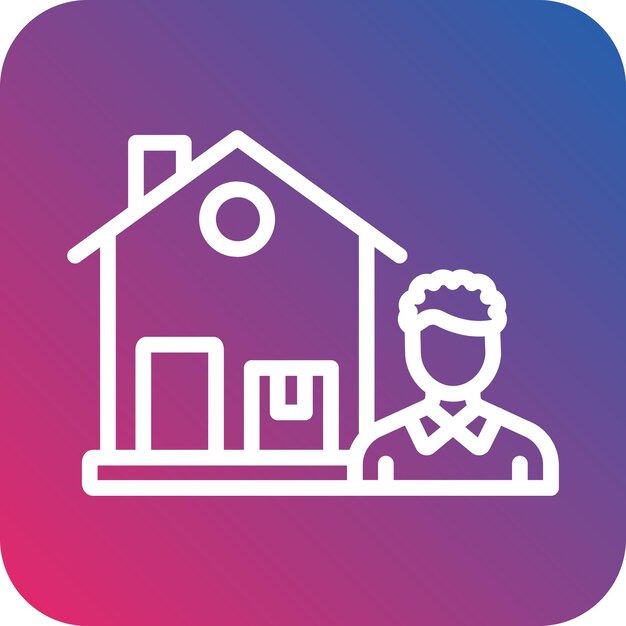 Diseño vectorial de estilo de icono de envío directo