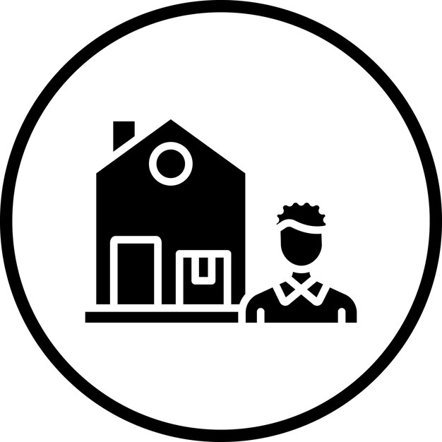 Diseño vectorial de estilo de icono de envío directo
