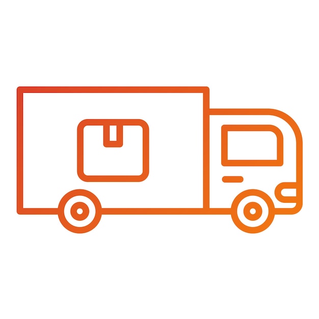 Diseño vectorial Estilo de icono de envío doméstico