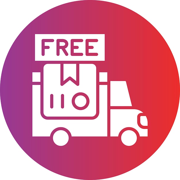 Diseño vectorial Estilo de icono de envío gratuito