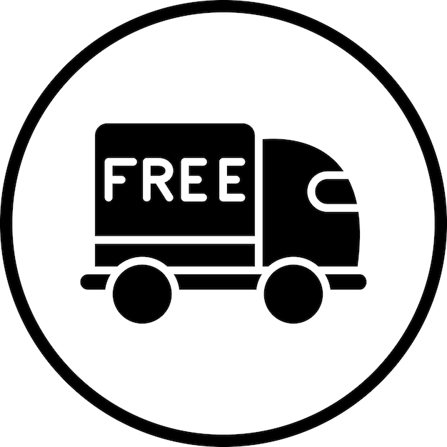 Diseño vectorial Estilo de icono de envío gratuito