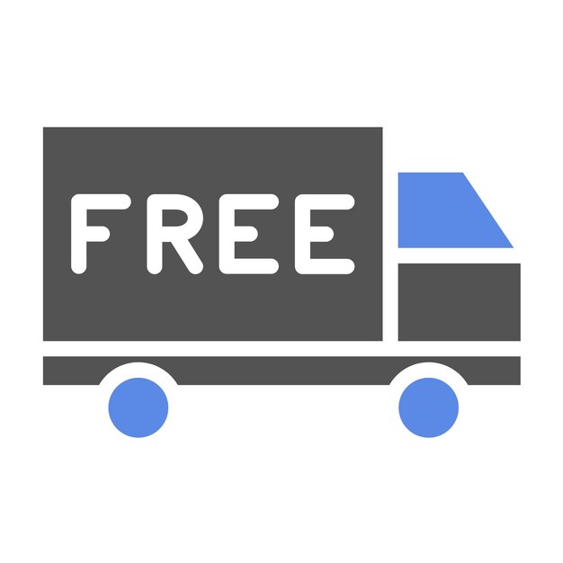 Diseño vectorial Estilo de icono de envío gratuito