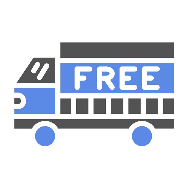 Diseño vectorial Estilo de icono de envío gratuito