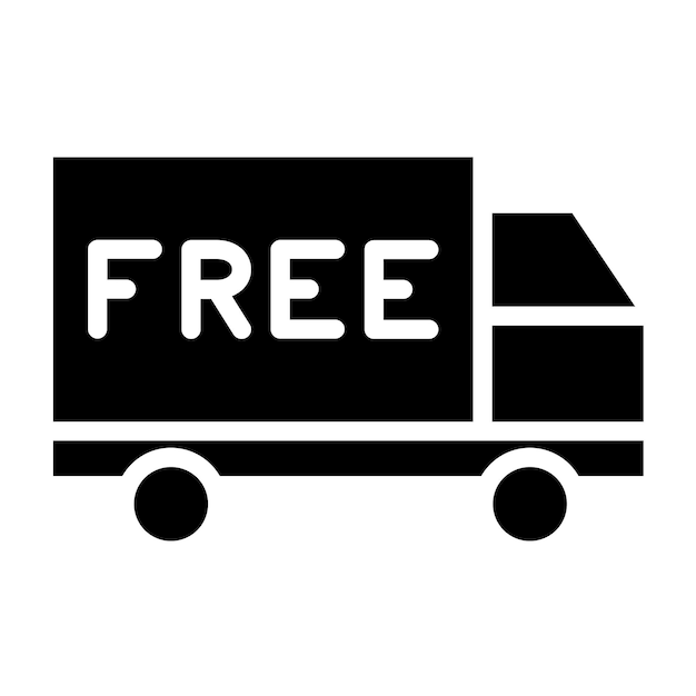 Diseño vectorial Estilo de icono de envío gratuito