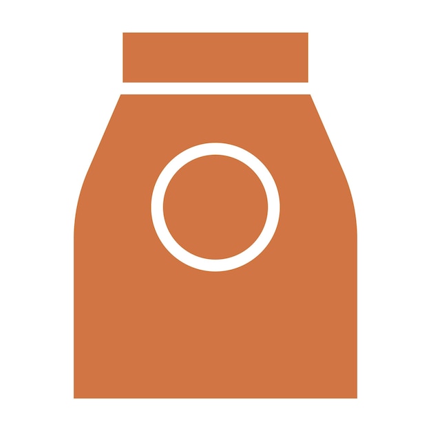 Diseño vectorial del estilo del icono de la envoltura de comida rápida