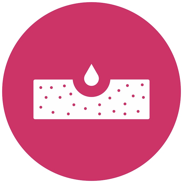 Diseño vectorial del estilo del icono de la epidermis