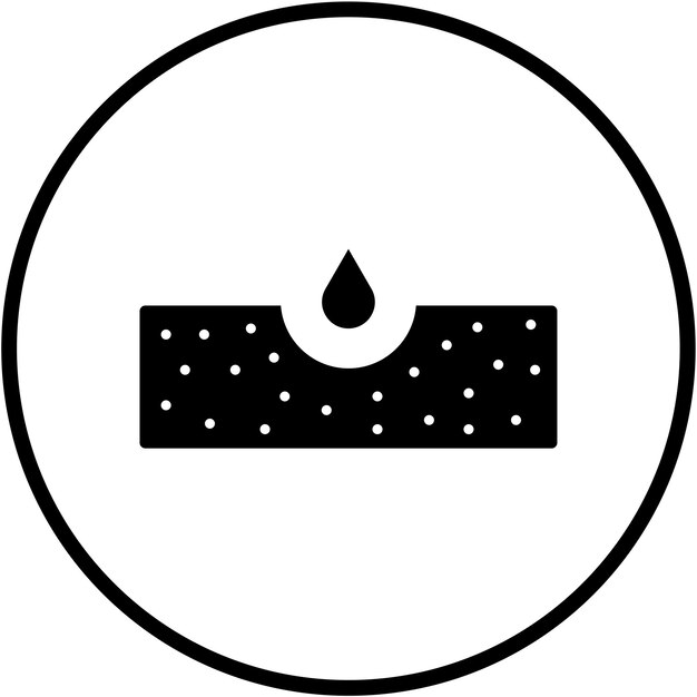 Diseño vectorial del estilo del icono de la epidermis