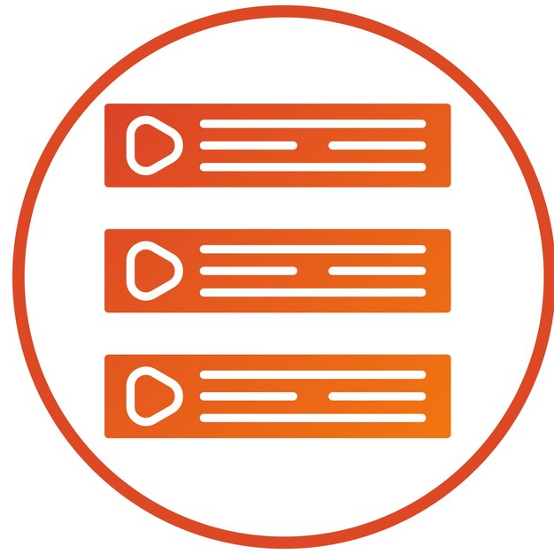 Diseño vectorial Estilo del icono del episodio