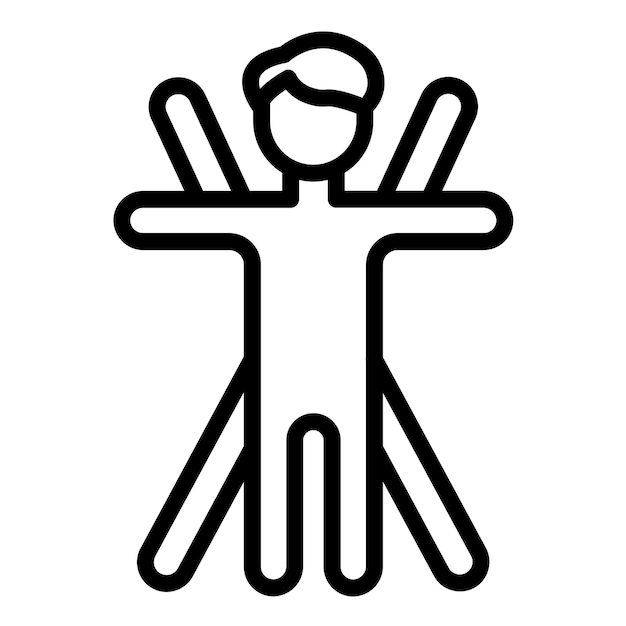 Diseño vectorial Estilo de icono ergonómico