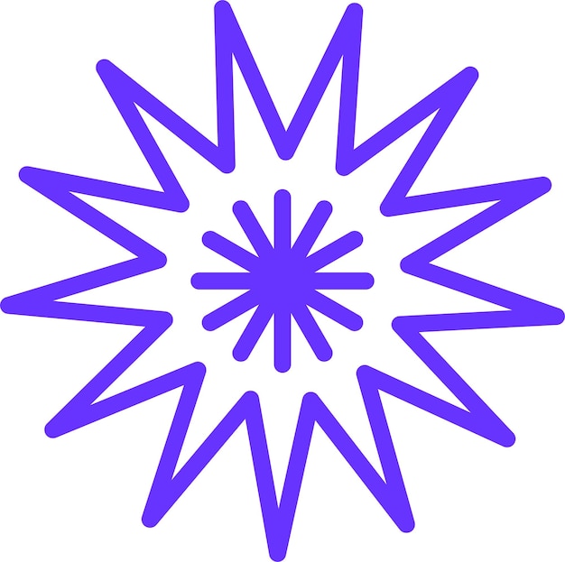 Diseño vectorial Estilo del icono de los erizos de mar