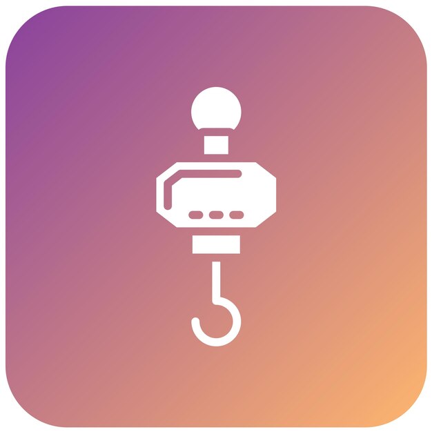 Diseño vectorial Estilo del icono de la escala de la grúa
