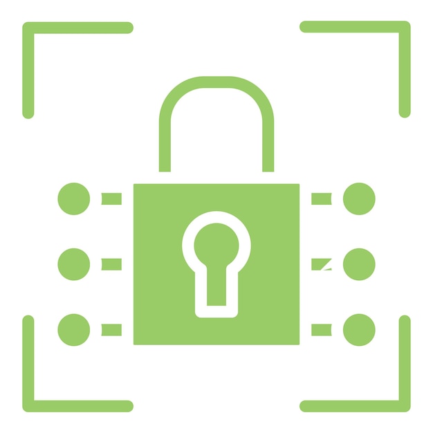 Diseño vectorial Estilo del icono de escaneo cibernético