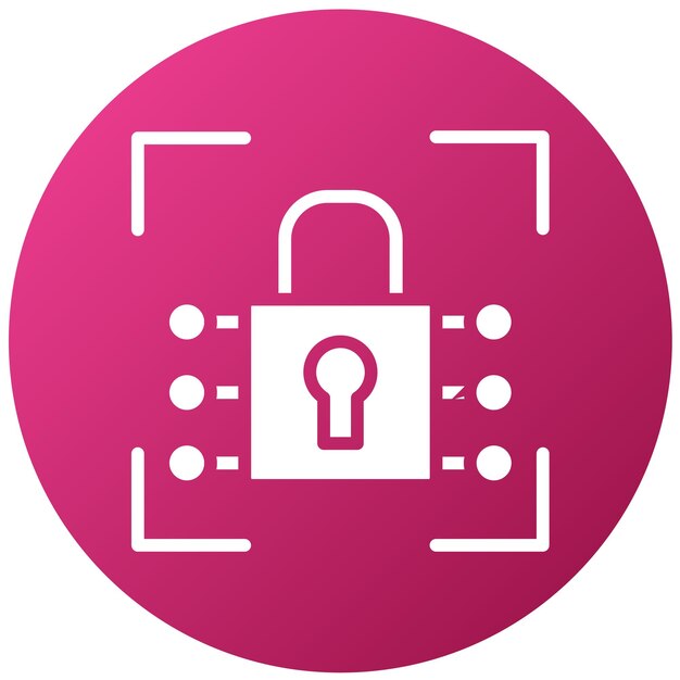 Diseño vectorial Estilo del icono de escaneo cibernético