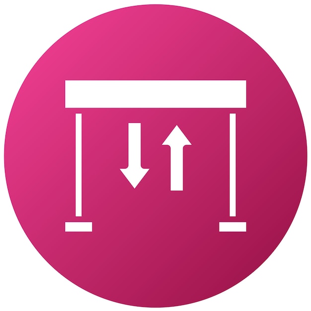 Diseño vectorial Estilo de icono de escritorio ajustable