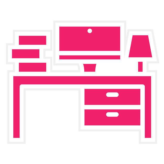 Diseño vectorial de estilo de icono de escritorio caliente