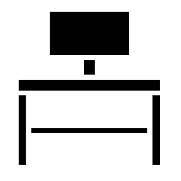 Diseño vectorial Estilo del icono del escritorio de la computadora